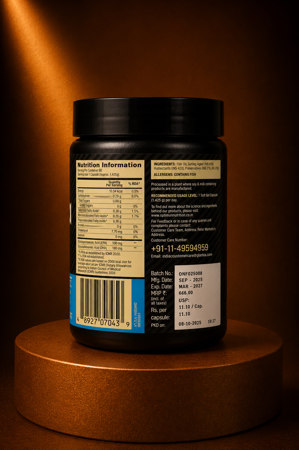 OPTIMUM NUTRITION - Fish Oil Softgels