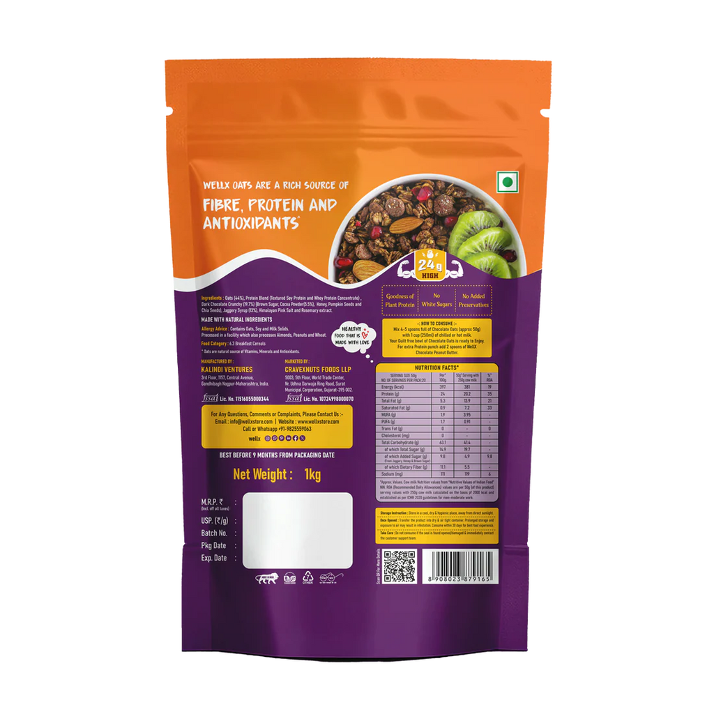 Oats chocolate peanut butter