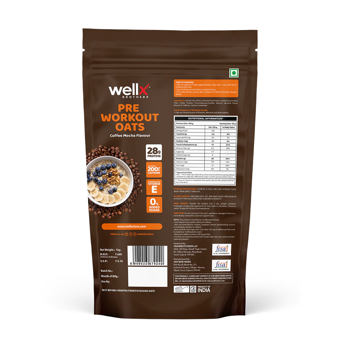 Oats pre workout
